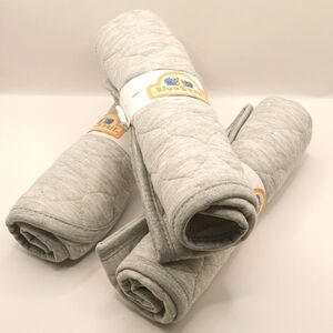 BlueSnail Quilted Waterproof Absorbent Diaper Changing Pad Liners 3 Ct Gray New